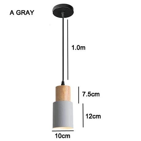 Nordiska LED-hänglampor i metall och trä - Moderna hängande lampor för matsal och kök