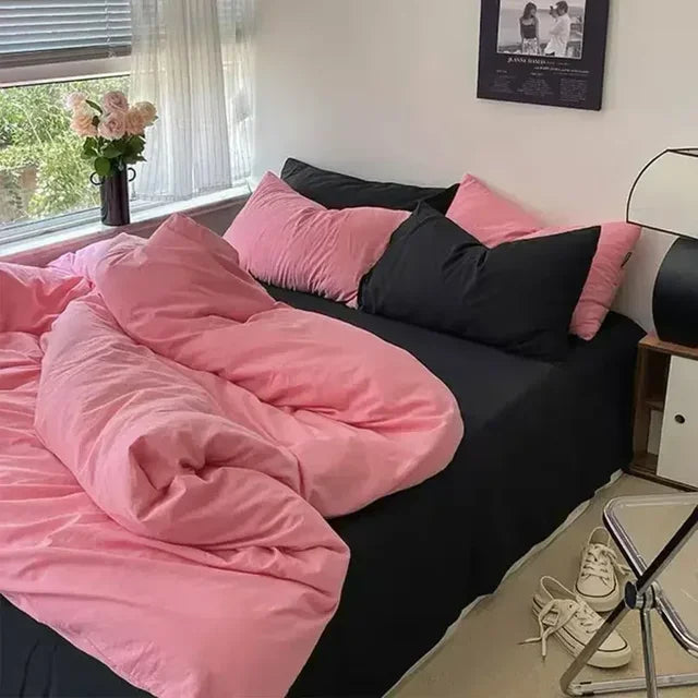 Vändbar Sängkläder Set, Mjuk och Andningsbar för Modern Komfort |