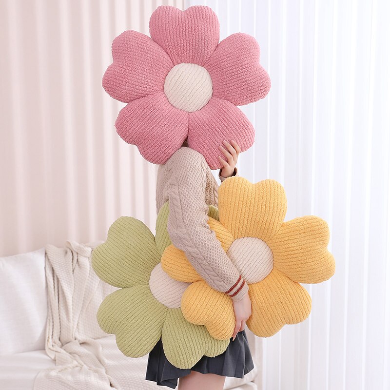 Mjuk Klöverblommor Kudde