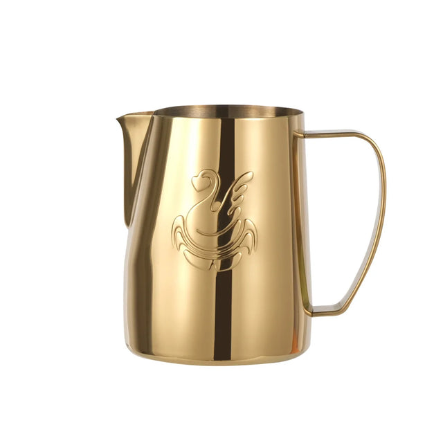 600 ml rostfri kaffekanna mjölkskummare kopp gräddmaskin espresso latte art verktyg elegant svan