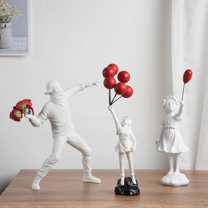 Banksy-inspirerad skulpturkollektion