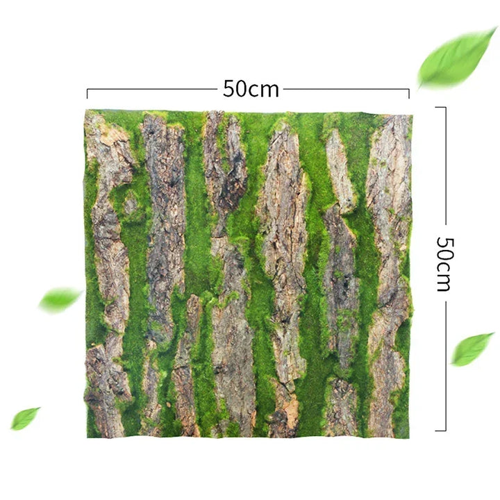 DIY Väggdekoration Grön Växt Bark