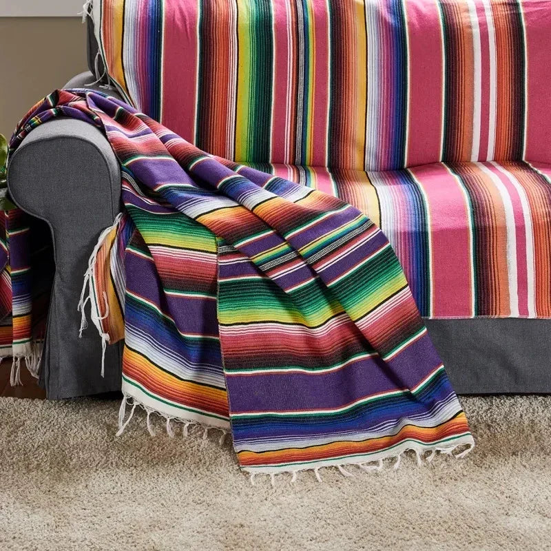 färgglad mexikansk Serape-filt