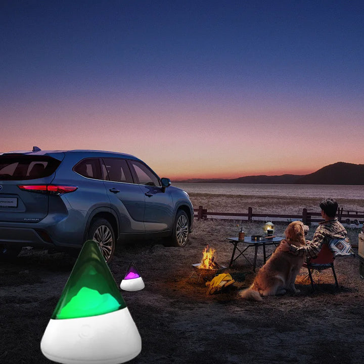 Trådlös LED Isberg Nattlampa – Modern Design för Avkopplande Belysning