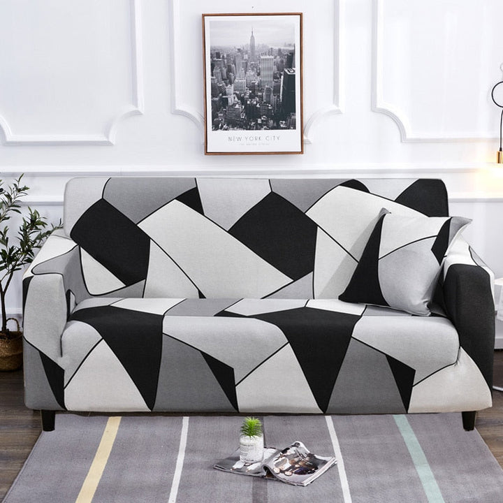 Modern halkfri färgglad elastisk sofföverdrag