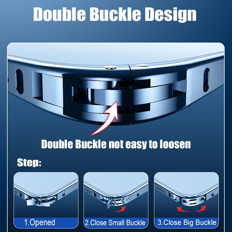 Metall Bumper Aluminium Magnetisk Telefonfodral
