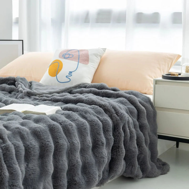 PlushCozy | Falsk päls vinterfilt
