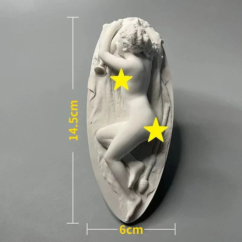 Nordisk INS Stil Karaktär Gipsstaty DIY Målad Skiss Fotografi Rekvisita Bord Dekorationer Hemkonst Gips Dekoration