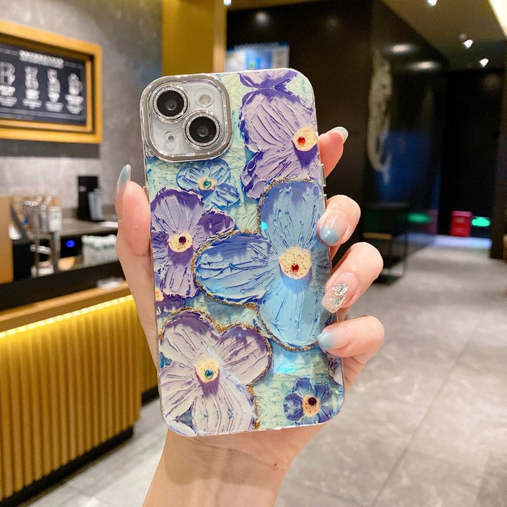 Blomster Glöd Mjuk Stötsäker iPhone-fodral