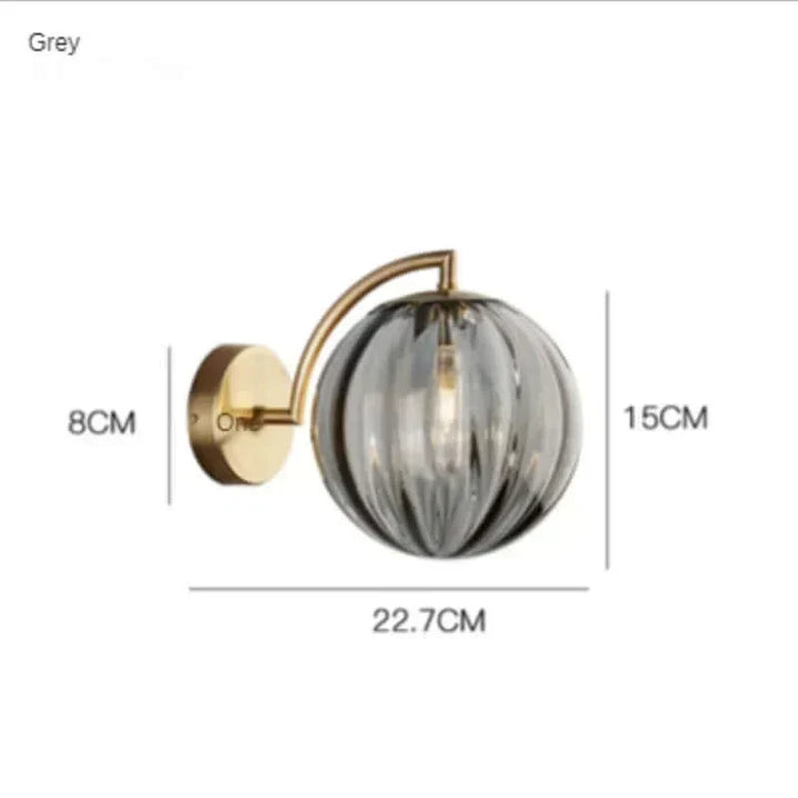 Färgglad Glas Modern Vägglampa