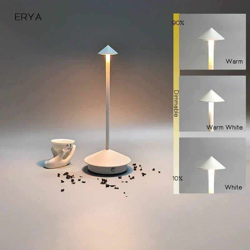 Uppladdningsbar Bordslampa Kreativ Matplats Touch Led Pina Pro Bordslampa Hotell Bar Kaffe Skrivbordslampa Dekorativ Skrivbordslampa