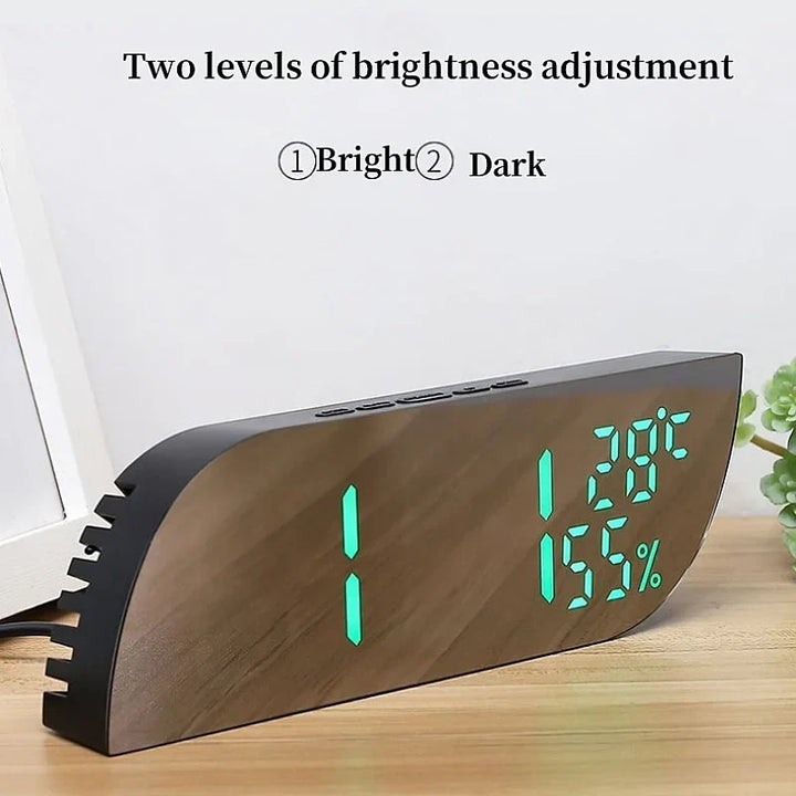 LED Digital Väckarklocka med Dubbel Display &amp; Obegränsad Snooze