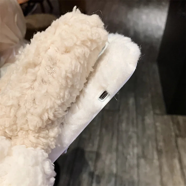 Fluffig Fäll iPhone-fodral Handske