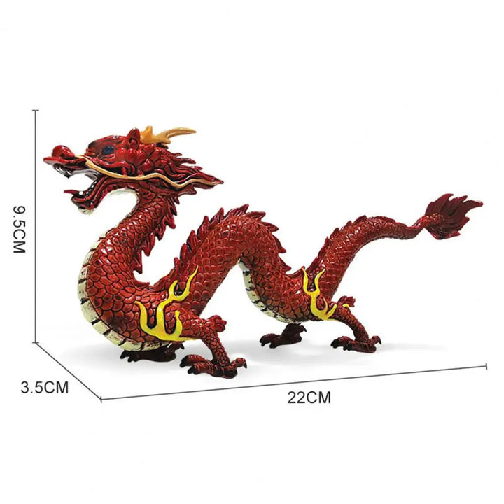 Livlig Kinesisk Drak Feng Shui Skulptur