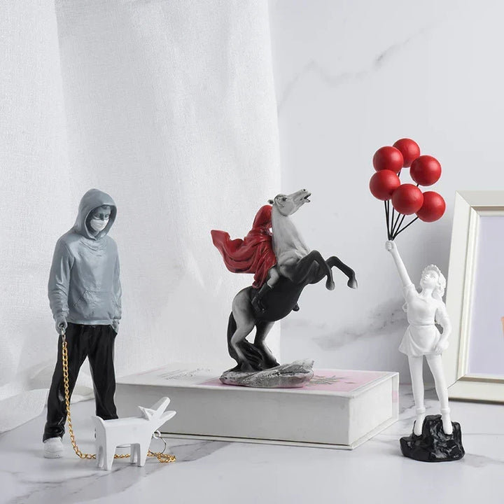 Banksy-inspirerad skulpturkollektion