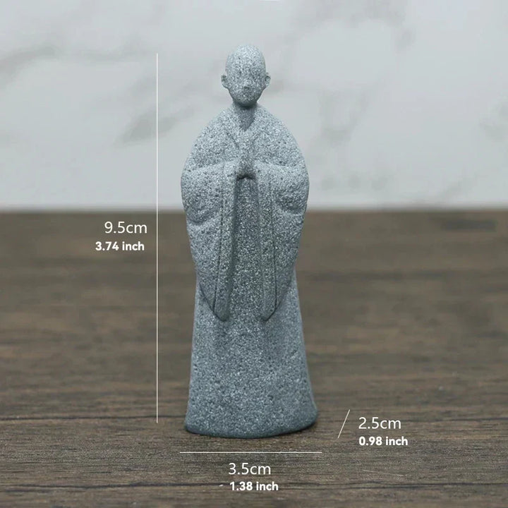 Buddha Stenstaty Liten Buddhastaty Tibbetska Buddhism Figurer Zen Trädgårds Ornament Meditation Hem Akvarium Dekoration