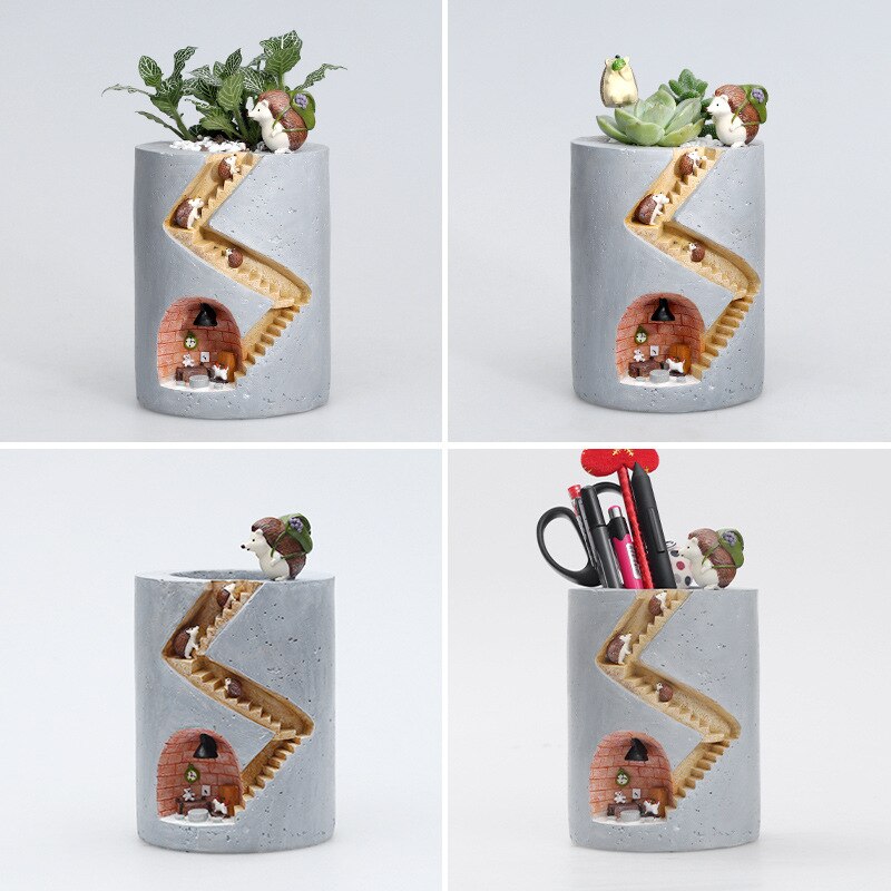 Fantastisk Fusion: Unika Konstnärliga Resinblomkrukor