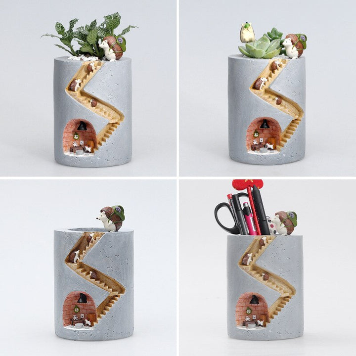 Fantastisk Fusion: Unika Konstnärliga Resinblomkrukor