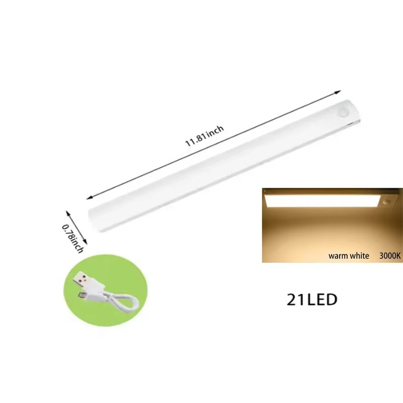 Smart Sensor LED Nattljus - Rörelsesensor, Dimmbar &amp; Uppladdningsbar