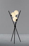LunaGlow 3D Månlampa golvlampa med modern design och stativ LED!