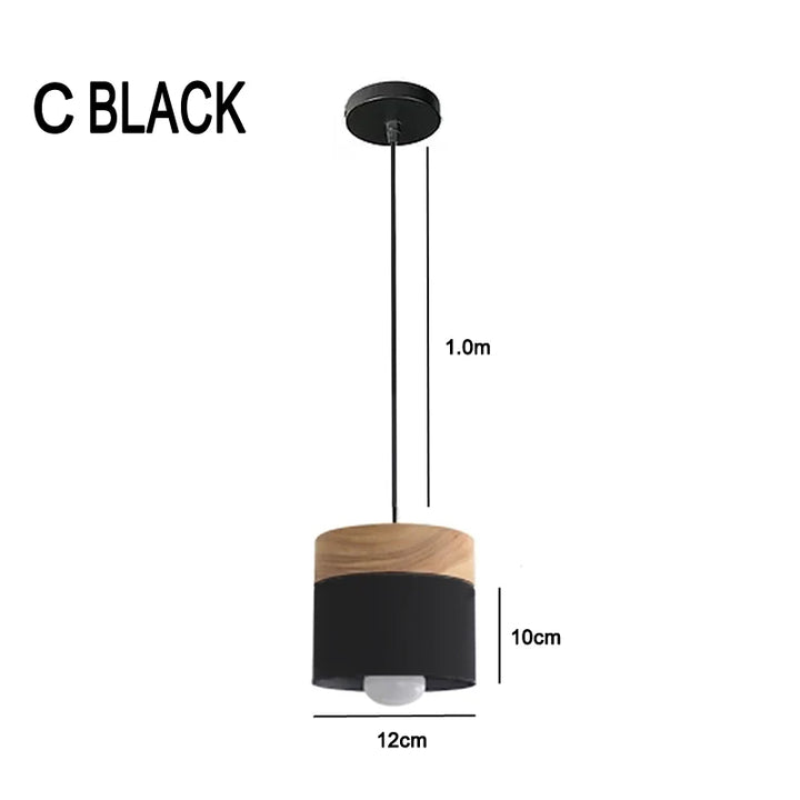 Nordiska LED-hänglampor i metall och trä - Moderna hängande lampor för matsal och kök