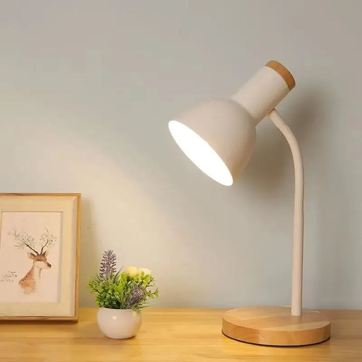 Höst- och Vinterbelysning | Nordisk Kreativ Träkonst Järn LED Skrivbordslampa - Moxie