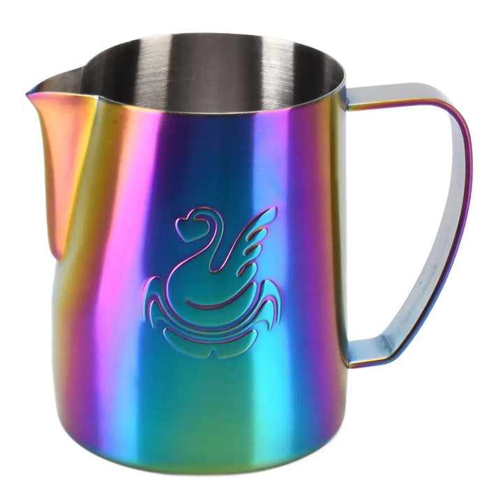 600 ml rostfri kaffekanna mjölkskummare kopp gräddmaskin espresso latte art verktyg elegant svan