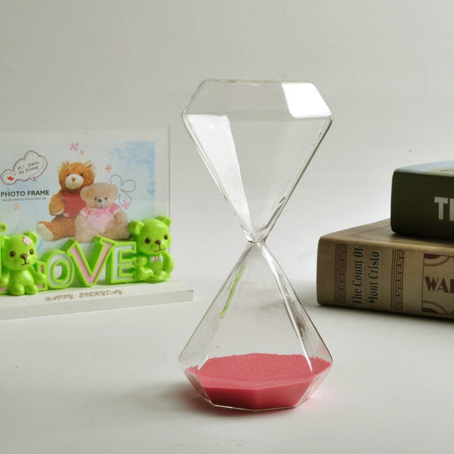 5–60 Minuters diamant timglas, timglas, timglas, barnens gåva, timglas, heminredning, finns i flera färgalternativ
