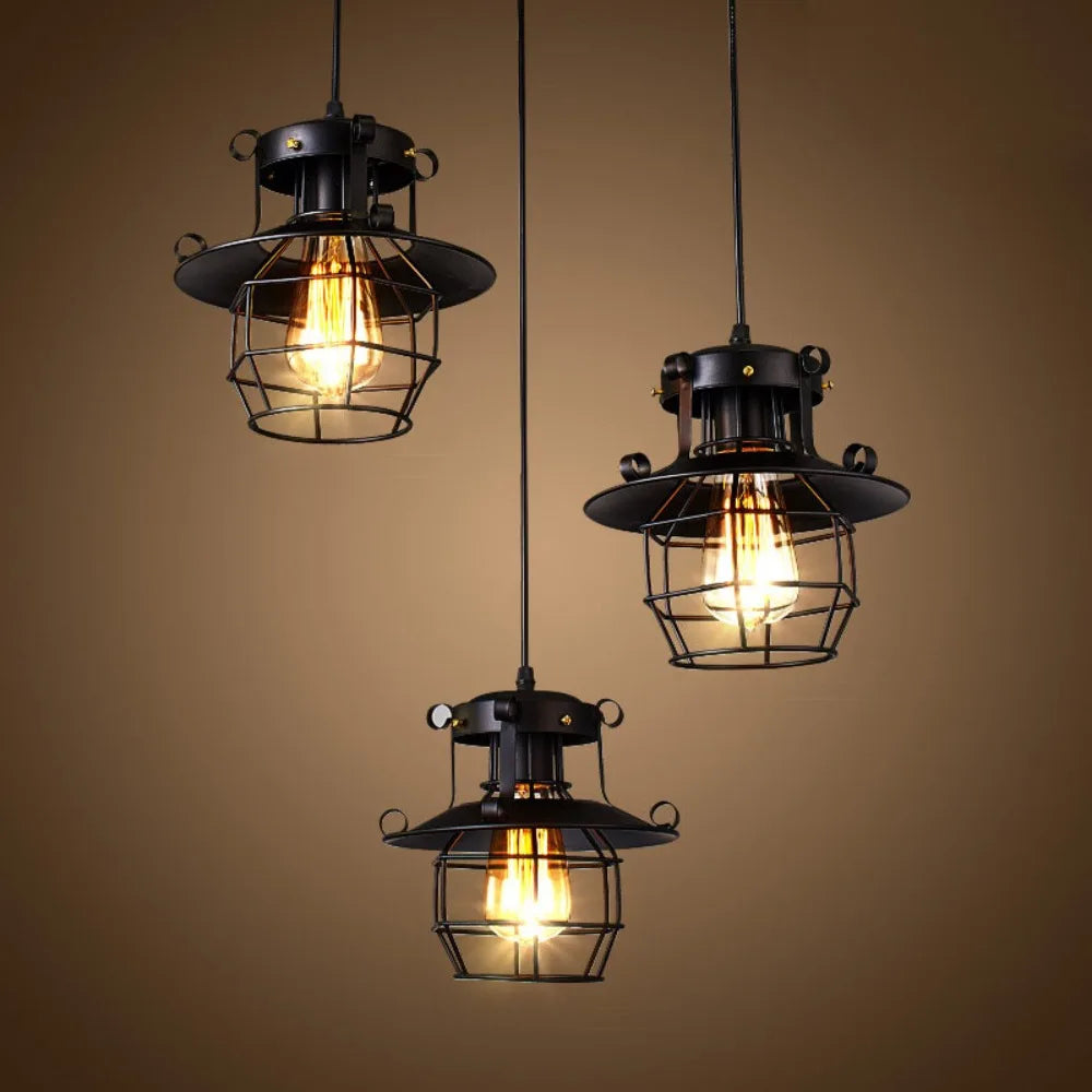 Norah Retro-Industriell Hängande Lampa