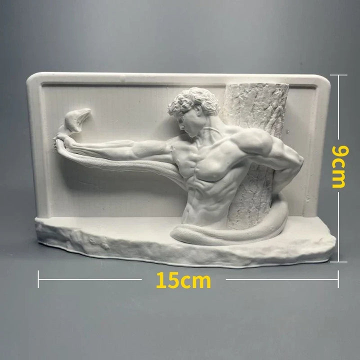 Nordisk INS Stil Karaktär Gipsstaty DIY Målad Skiss Fotografi Rekvisita Bord Dekorationer Hemkonst Gips Dekoration