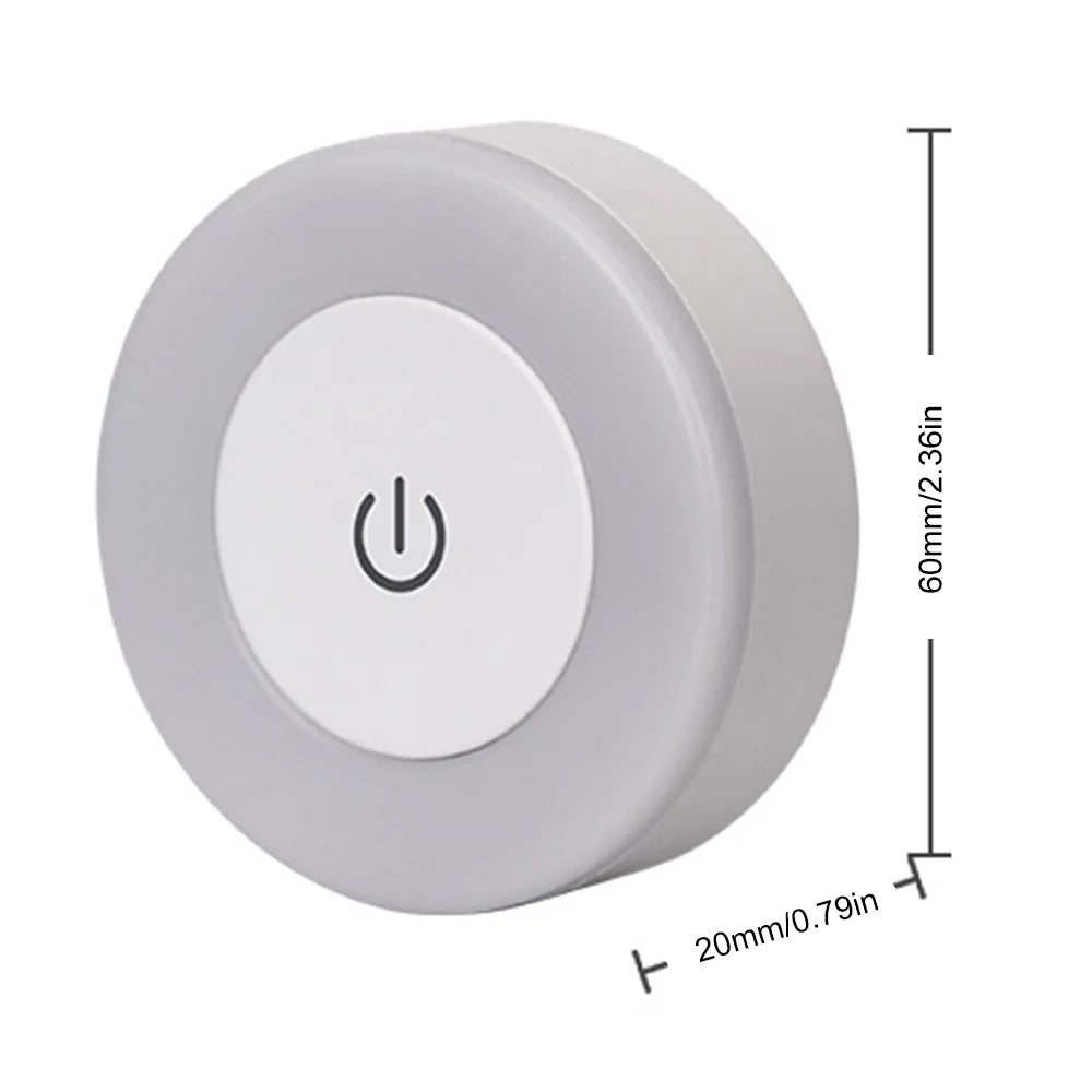 LUMORA Touch LED Nattlampa | USB Uppladdningsbar | Magnetisk &amp; Steglös Dämpning | Varm &amp; Kall Ljus