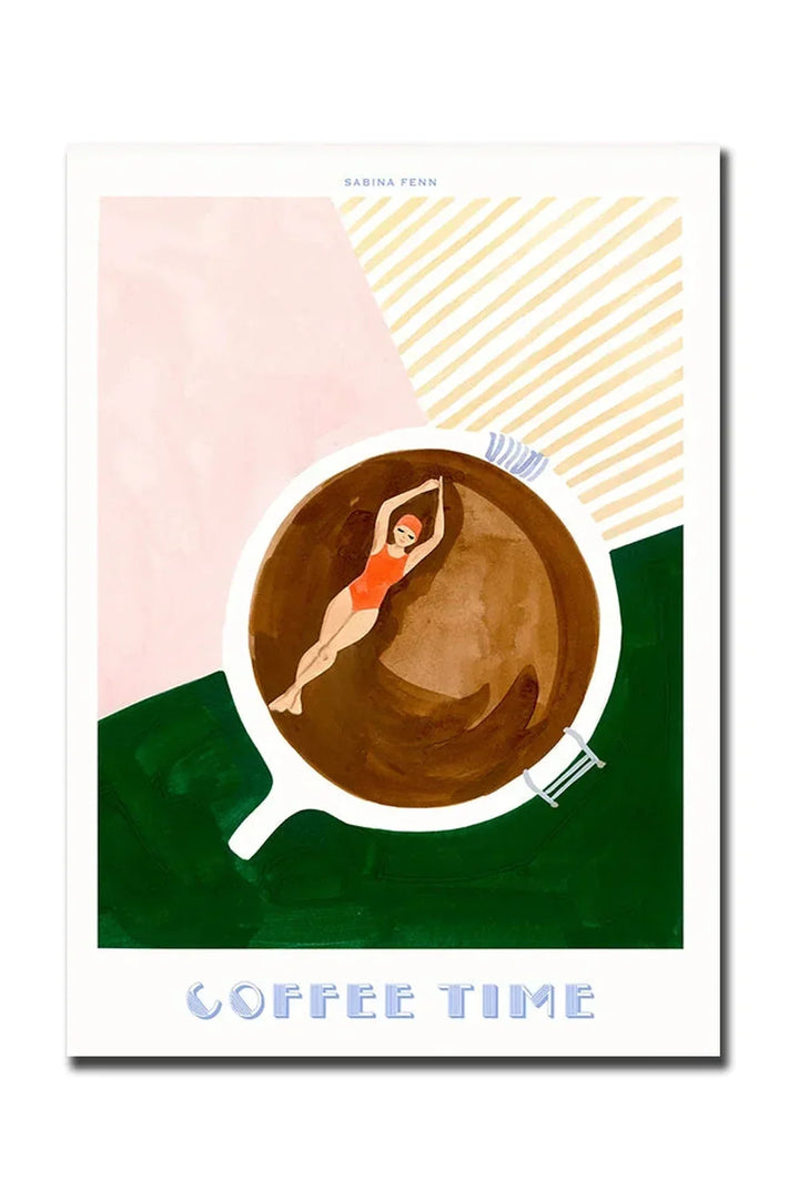 God Morgon Kaffe Canvas Poster