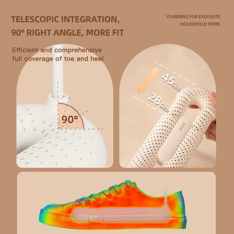 Stretchable Wearable Electric Sterilization Shoe Dryer
