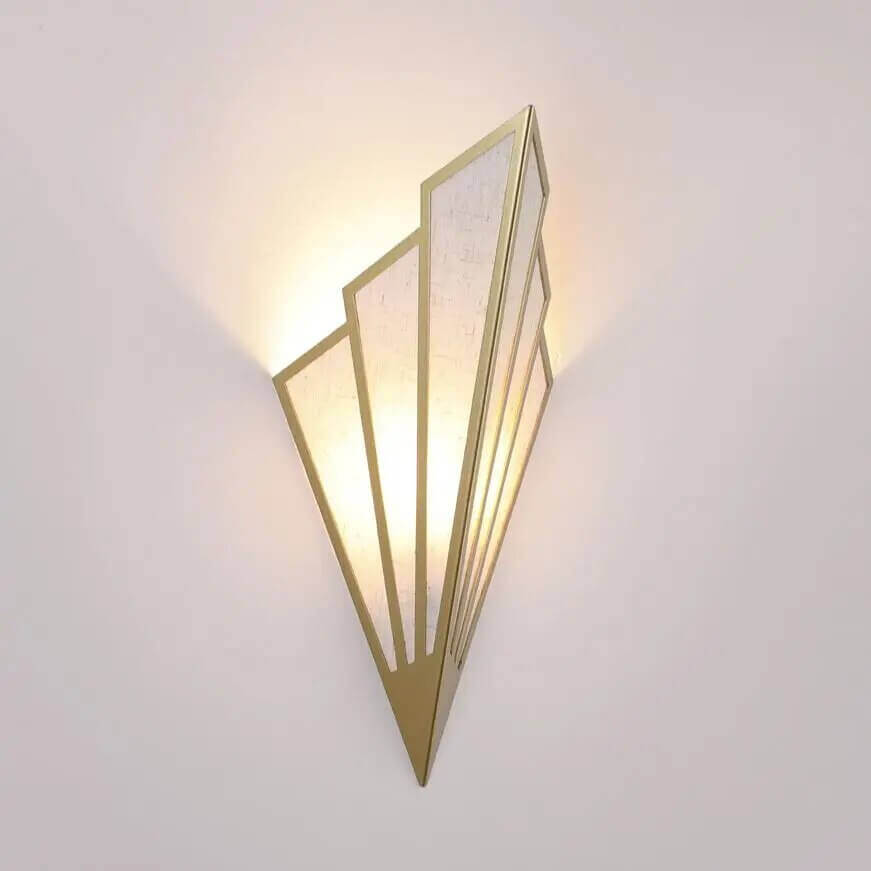 Fläktformad Art Deco Vägglampa