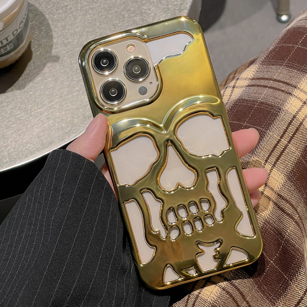 Gothic Midnight Skull Telefonfodral