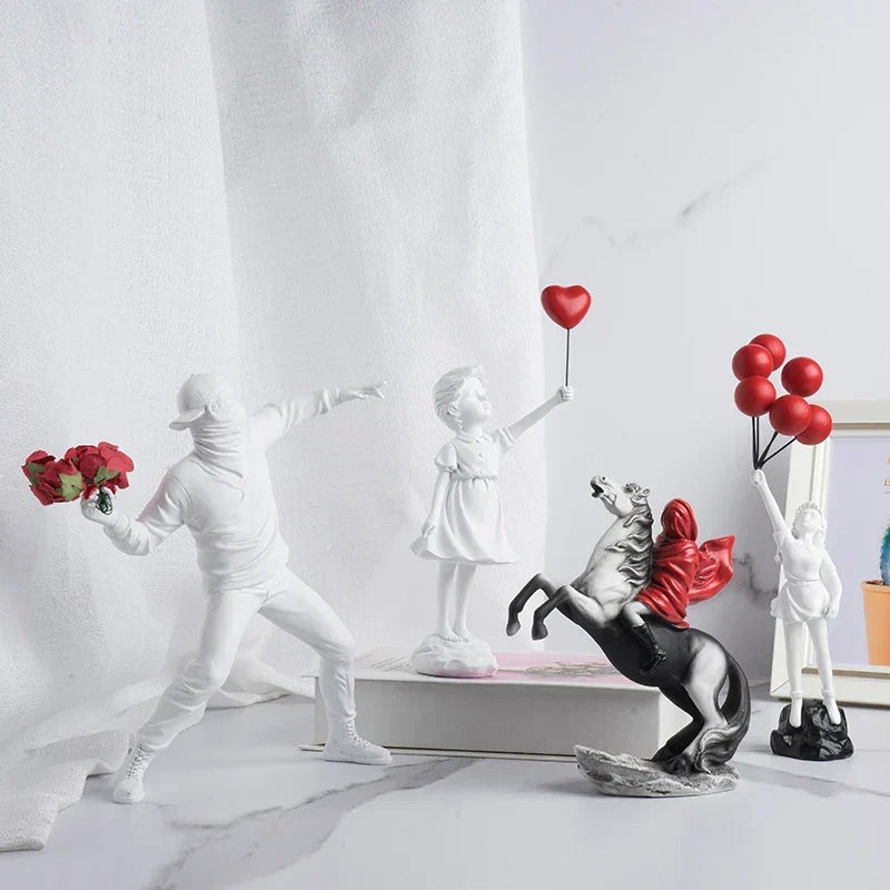 Banksy-inspirerad skulpturkollektion