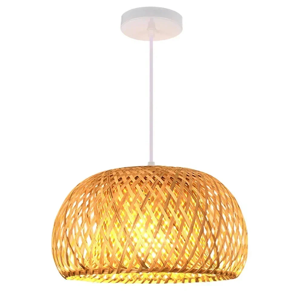 Luxora Handvävd Bambuskärm - Miljövänlig Taklampa