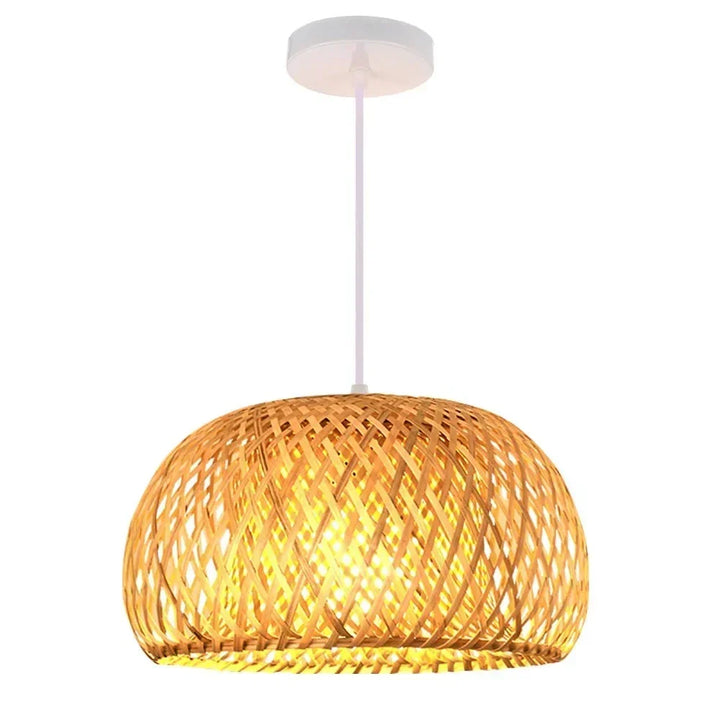 Luxora Handvävd Bambuskärm - Miljövänlig Taklampa