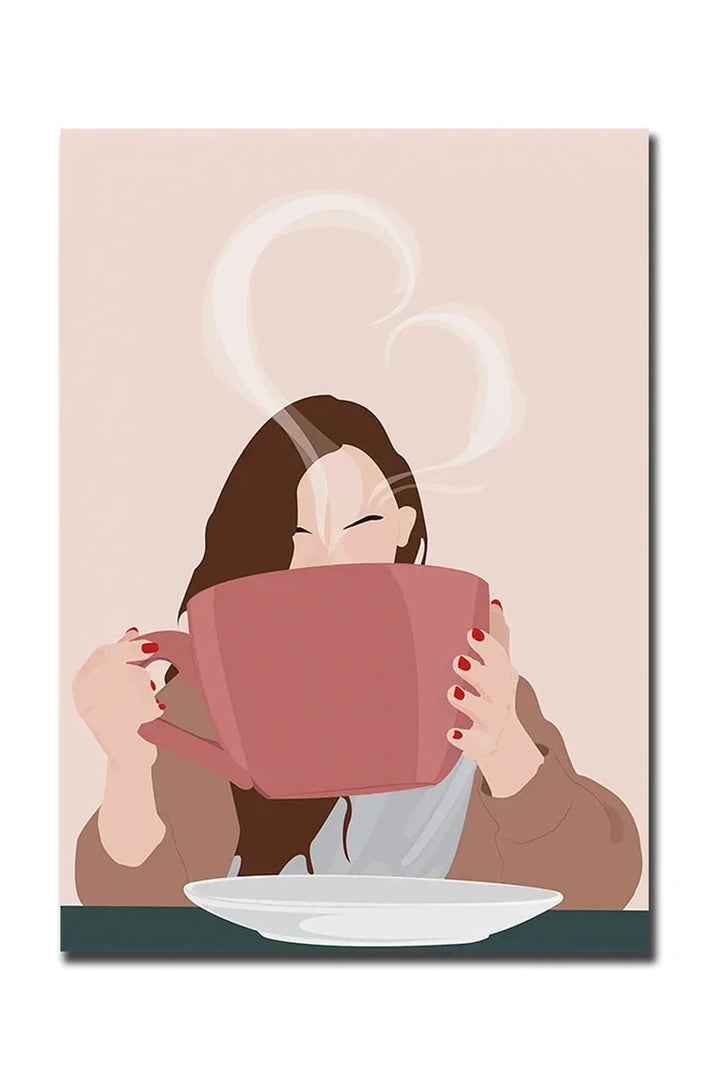 God Morgon Kaffe Canvas Poster
