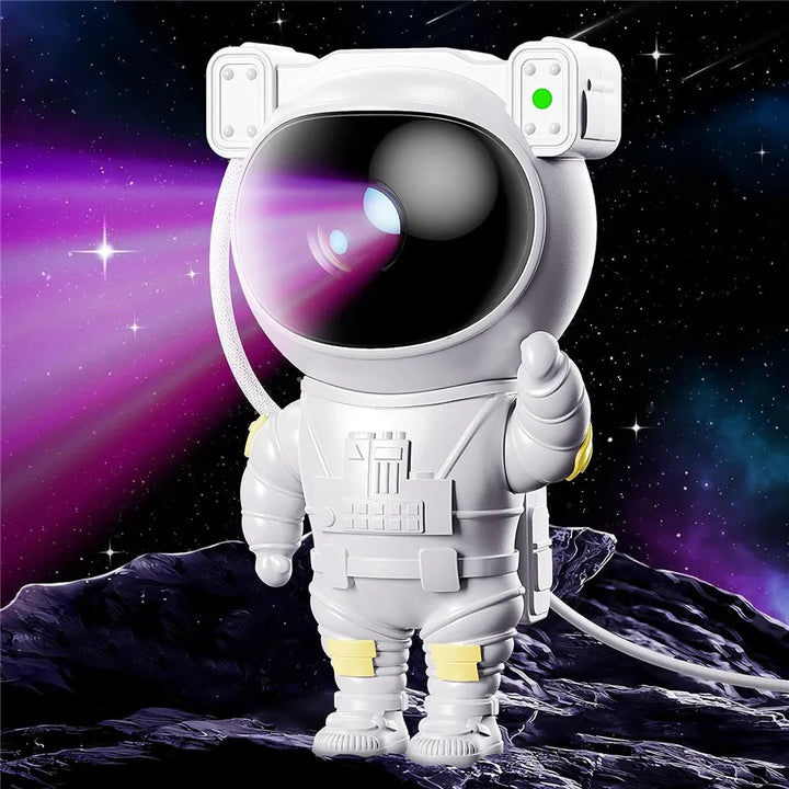 Astronaut Nattlampa Projektor – LED Stjärnhimmel Projektor för Barnrum, Lugnande Nattlampa med Galax och Rymdprojektion, Dimmbar och Justerbar |