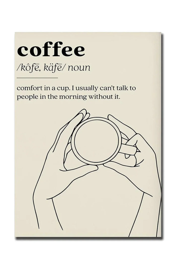 God Morgon Kaffe Canvas Poster