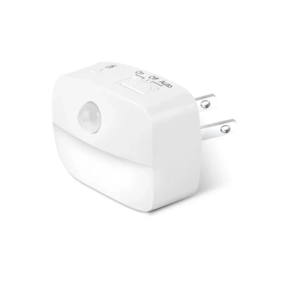 LumoSense LED Nattlampa | Med Rörelse- &amp; Ljus Sensor | Dimbar &amp; Energibesparande | Varm Vit &amp; Kall Vit