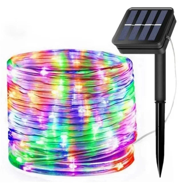 LED Solcells Ljus - Utomhus Vattentåliga Ljus för Jul, Trädgård, Gräsmatta, Träd, Staket och Vägdekoration