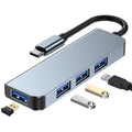 Thunderbolt 3 USB-C Hub med HDMI, PD, SD/TF för MacBook Air M1 och iPad Pro