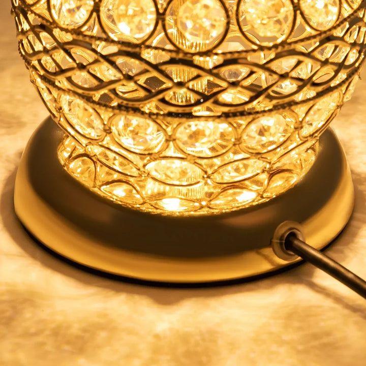 Modern Kristall Lyx Dekorativ Nattduksbordslampa