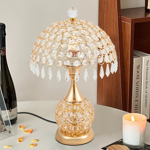 Modern Kristall Lyx Dekorativ Nattduksbordslampa