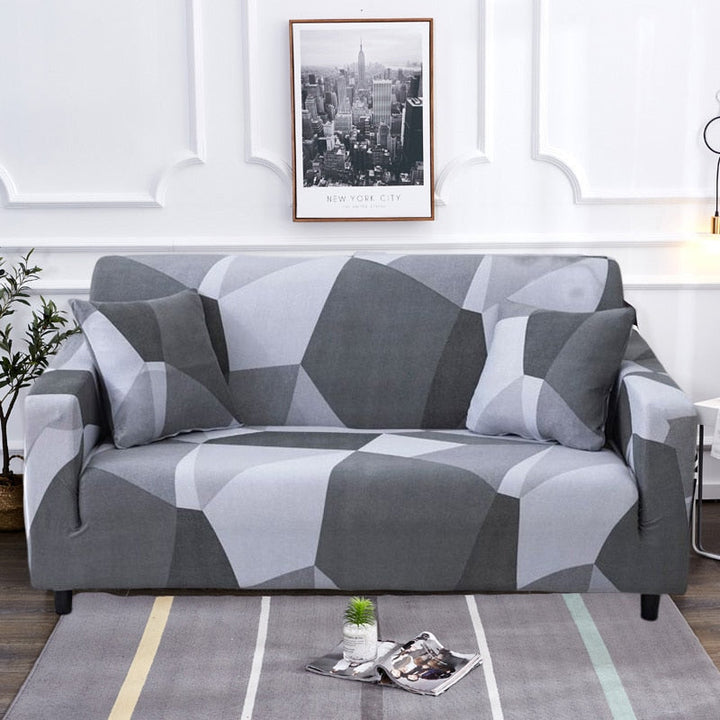 Modern halkfri färgglad elastisk sofföverdrag
