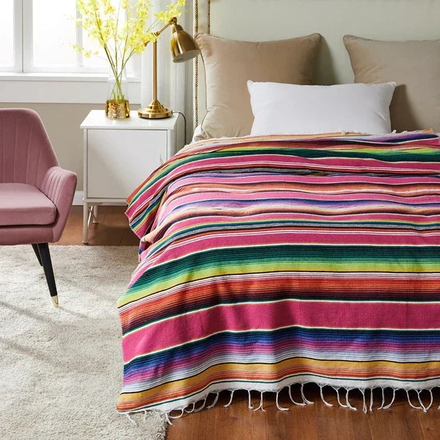 färgglad mexikansk Serape-filt