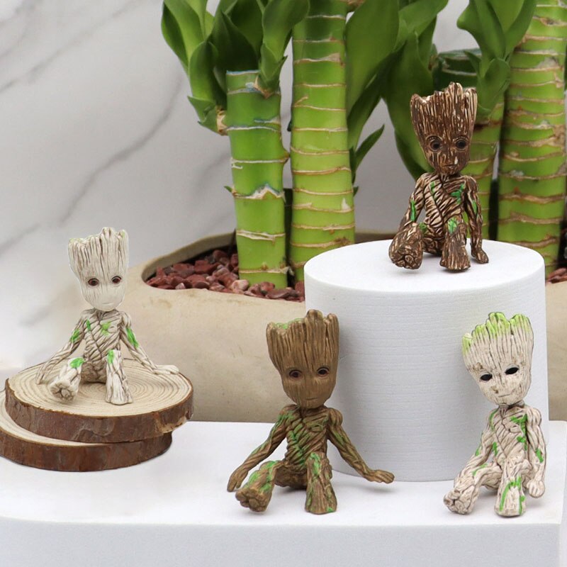Tecknad Stor Miniatyrfigur: Lekfull Kontorsdekoration