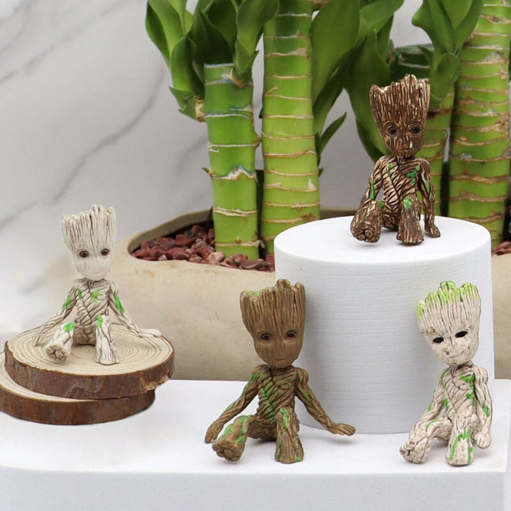 Tecknad Stor Miniatyrfigur: Lekfull Kontorsdekoration